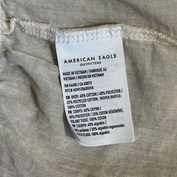 American Eagle distressed ruffle top - Picture 4 of 5